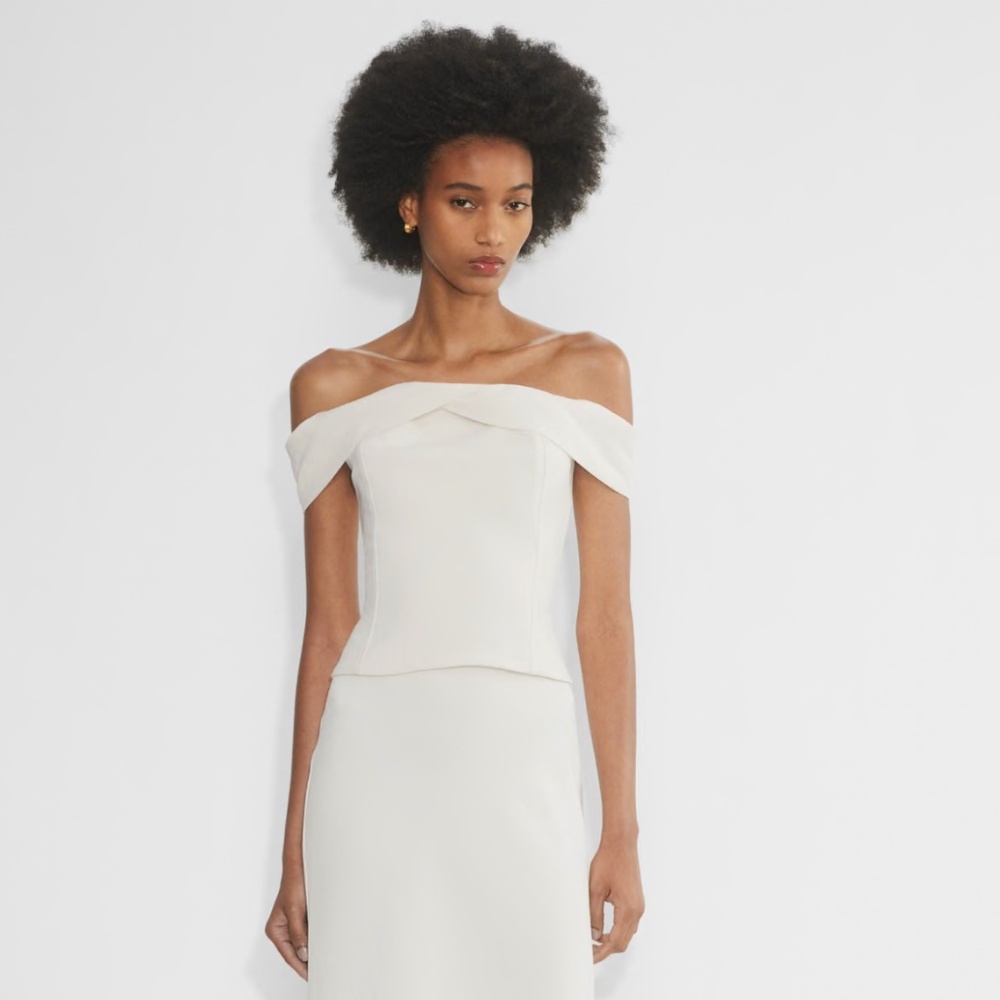 NWT Aritzia Wilfred Queens Top Off the shoulder birch small
